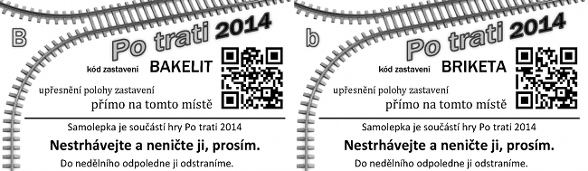 Samolepky označující zastavení Samolepky označující zastavení